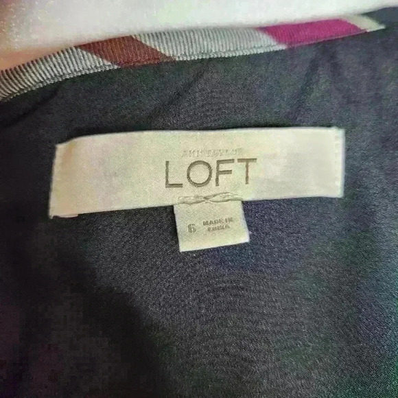 Ann Taylor LOFT Women's knee length A-line dress bell sleeves size 6 - Picture 11 of 11